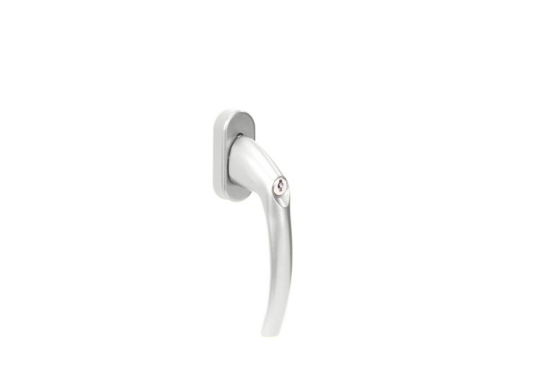 Uzamykatelná okenní klika RHW.L.009 F1 stříbrná